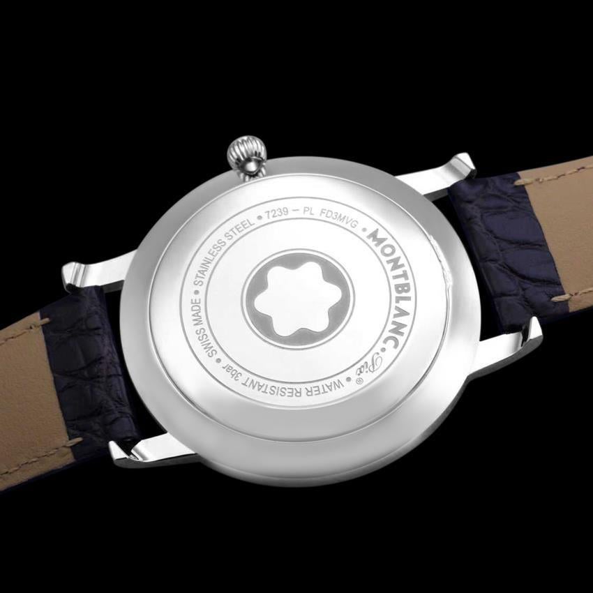 Orologio Mont Blanc Star Classique Uomo SS Steele - Zecca con garanzia in vendita 5