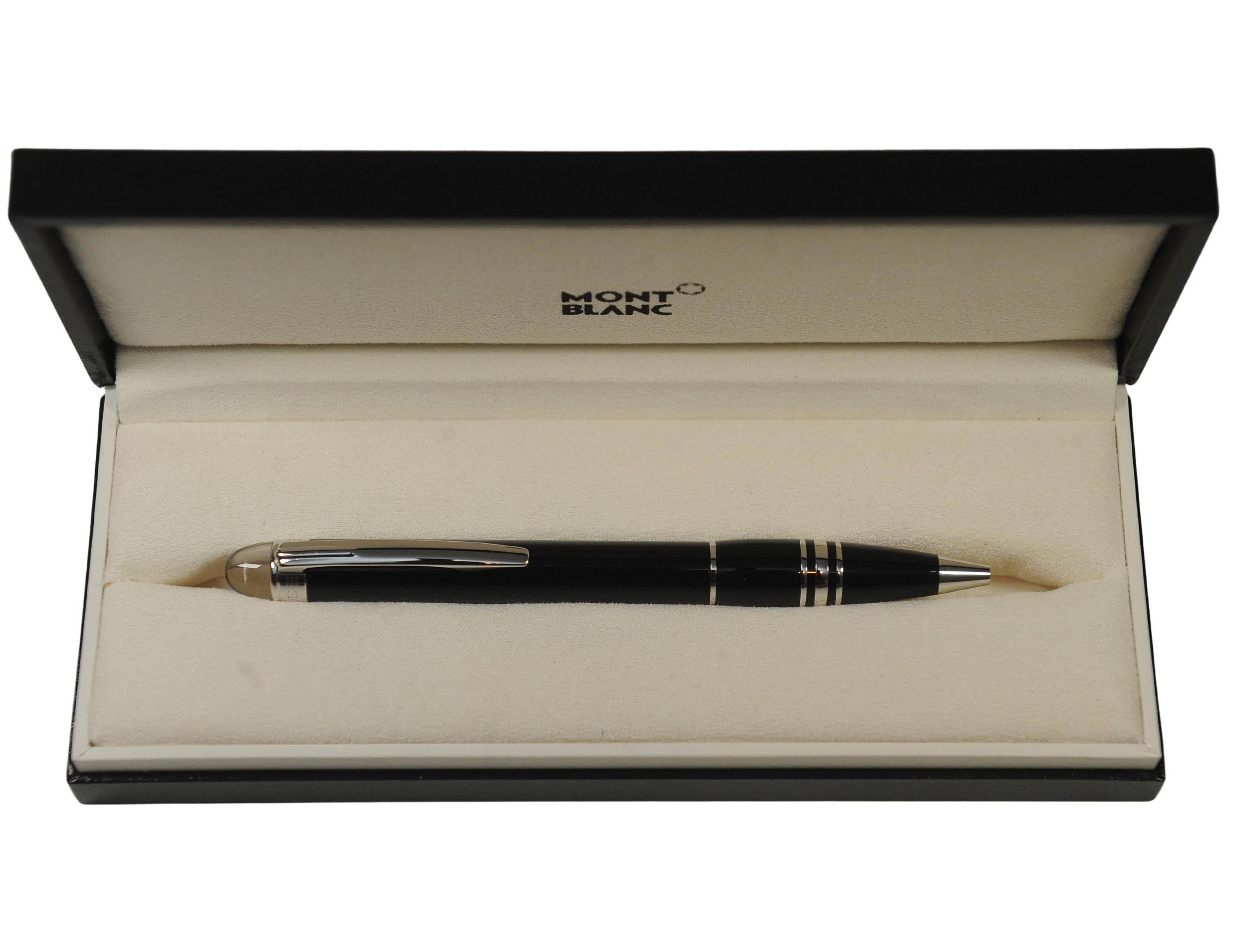 Montblanc StarWalker Black Resin Ballpoint Pen With Original Box & Papers 2005 For Sale 6