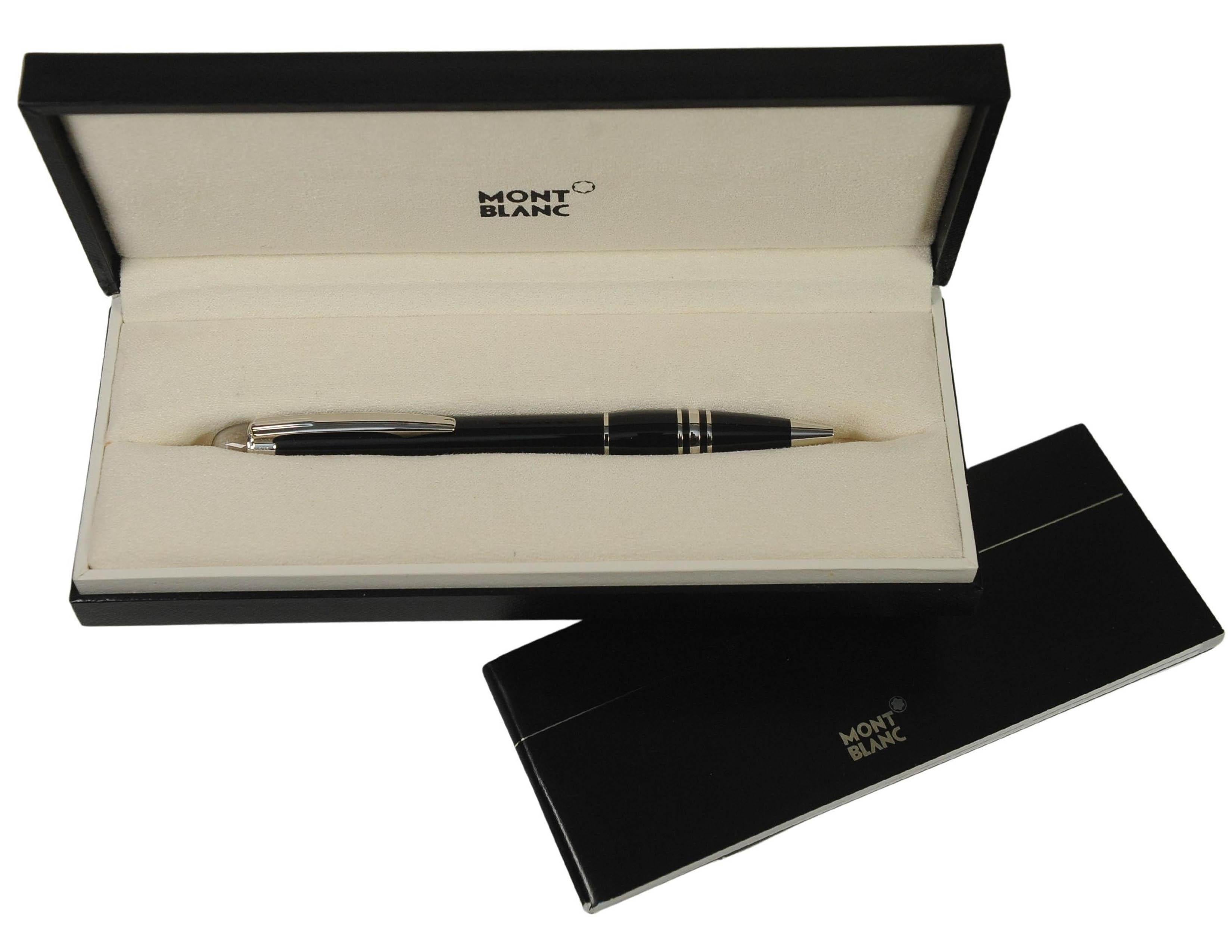 Montblanc StarWalker Black Resin Ballpoint Pen With Original Box & Papers 2005 For Sale 9