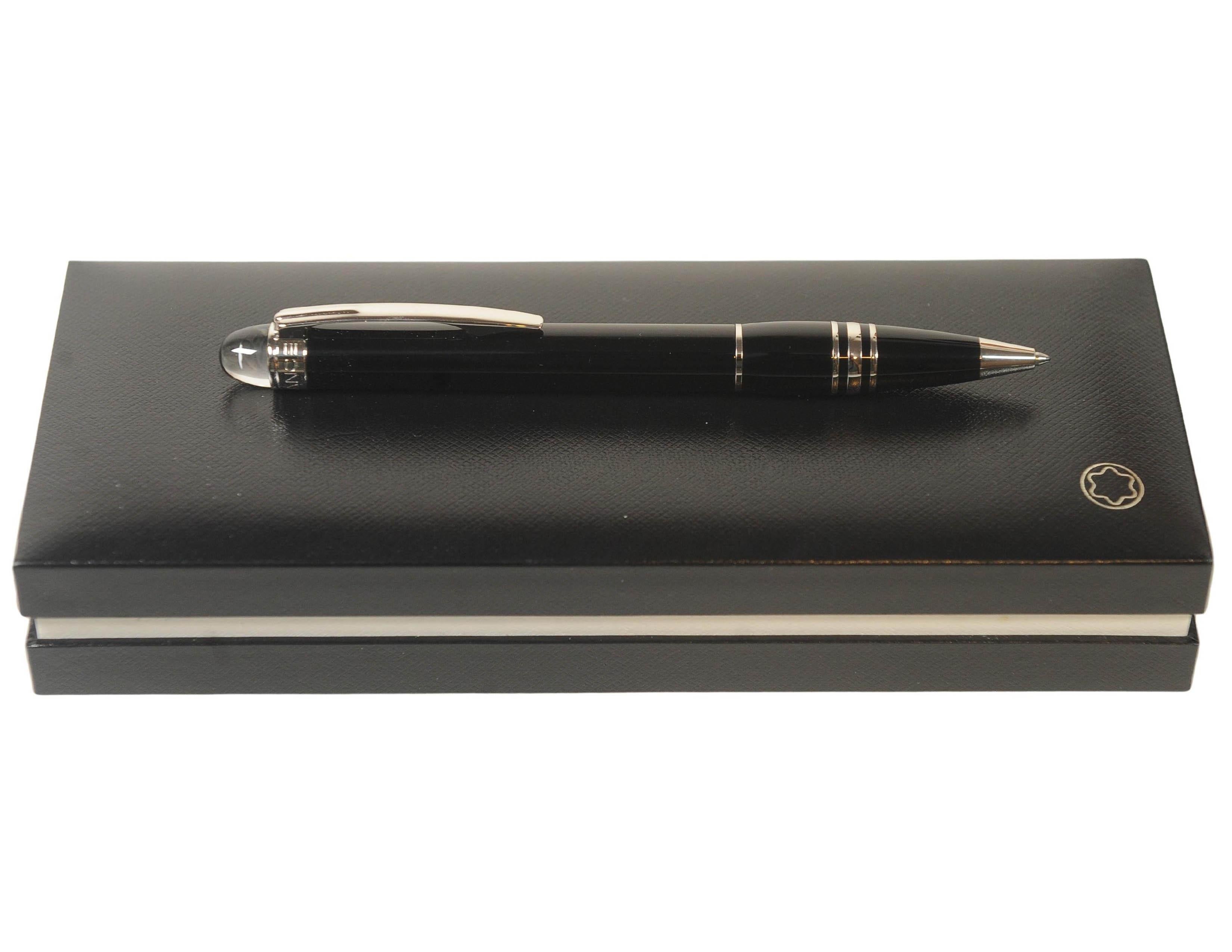Montblanc StarWalker Black Resin Ballpoint Pen With Original Box & Papers 2005 For Sale 11