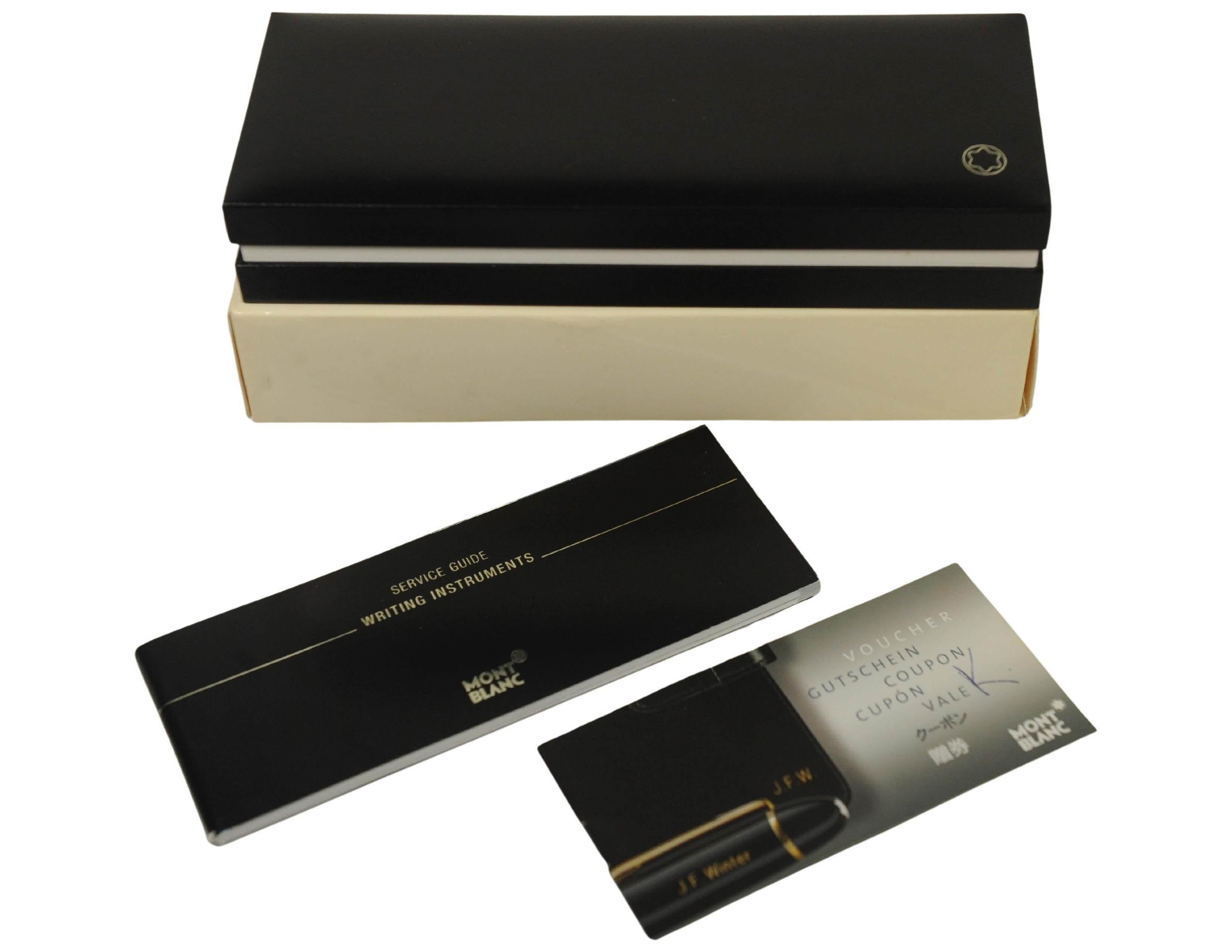 Montblanc StarWalker Black Resin Ballpoint Pen With Original Box & Papers 2005 For Sale 1