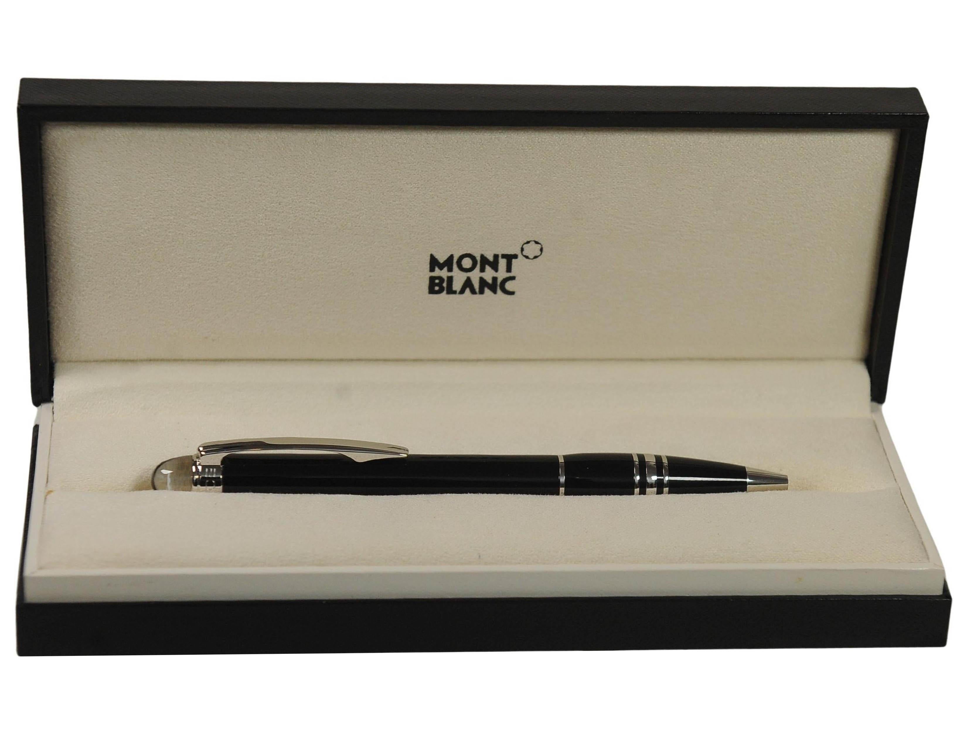 Montblanc StarWalker Black Resin Ballpoint Pen With Original Box & Papers 2005 For Sale 3