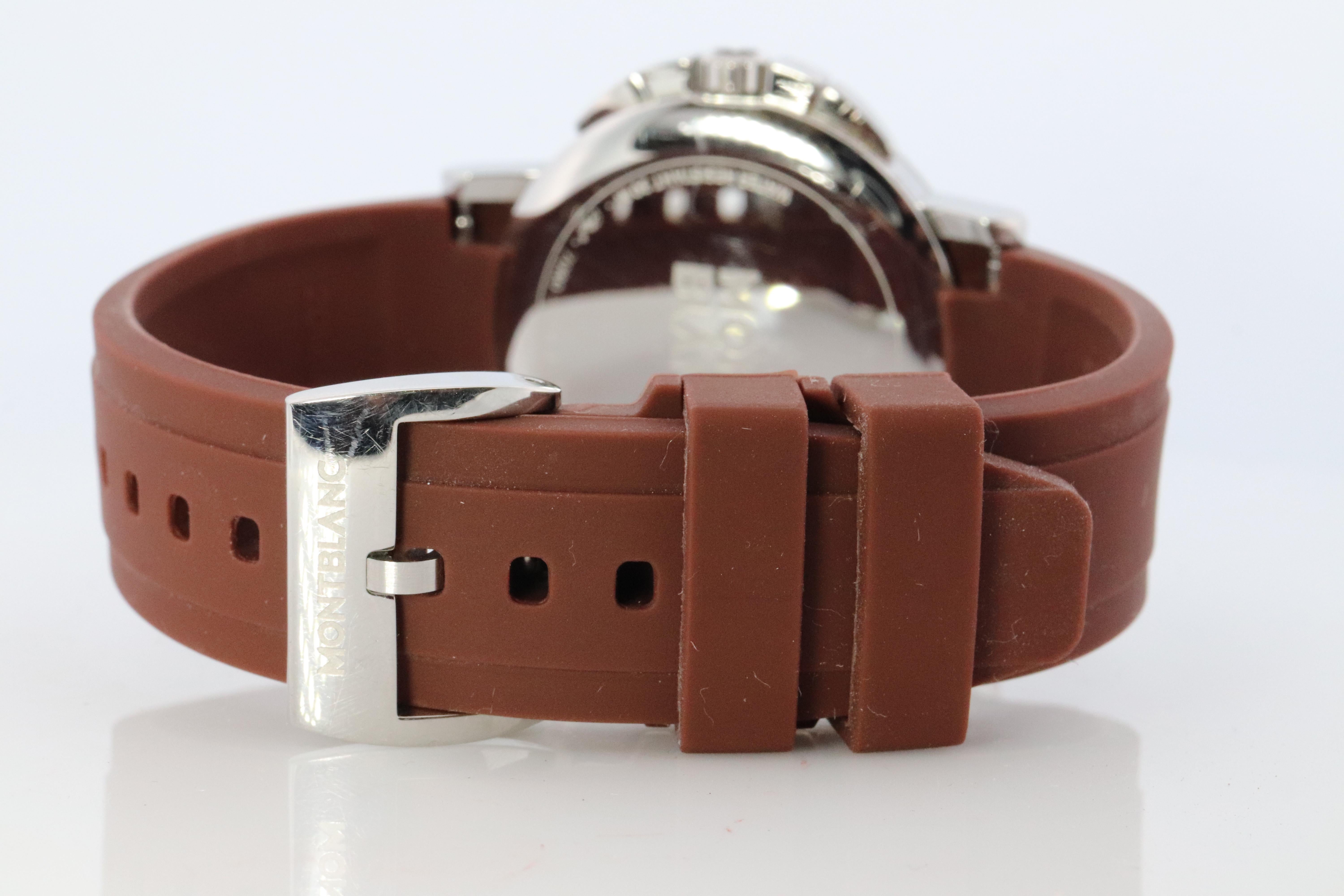 Mont Blanc Watch. Mont Blanc Summit XL Mens 7080 Brown Dial WristWatch For Sale 5