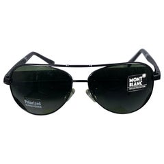 Mont Blank Pre Loved  2938  63-13 -130 Black Men's Sunglasses, Made in Italy