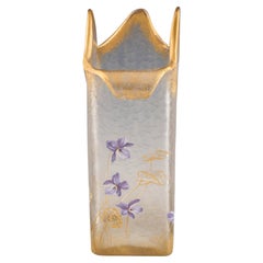 Vase émaillé et doré de Mont Joye c1900