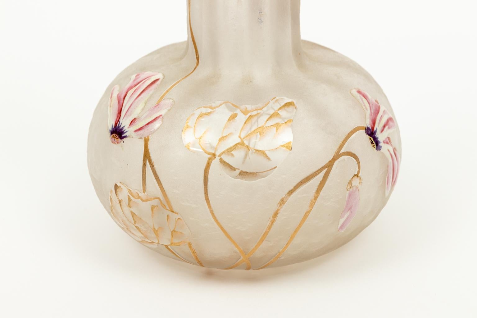 Mont Joye French Enameled Vase 2