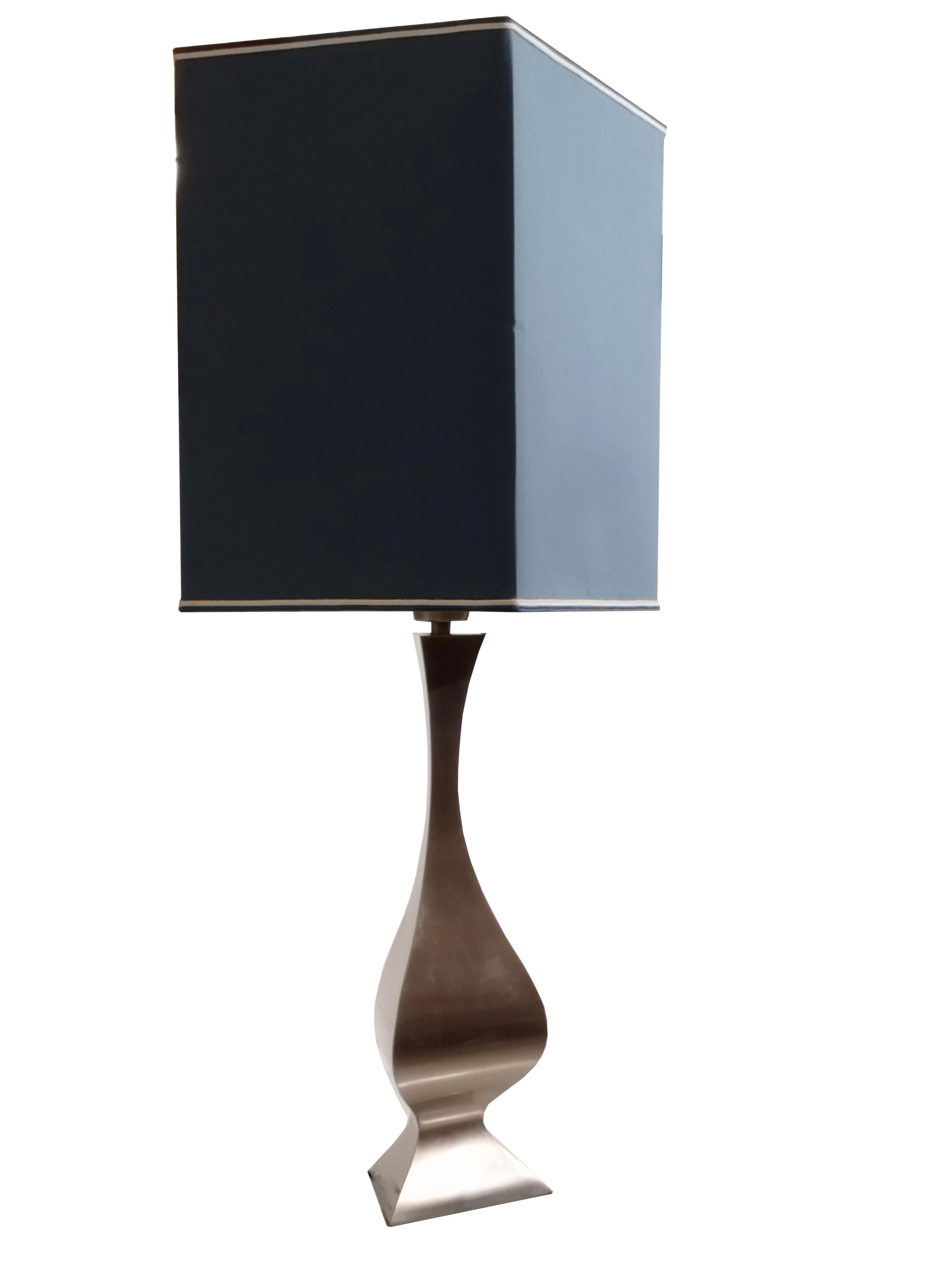 Mid-Century Modern Montagna Grillo and Tonello for High Society Brass Table Lamp, Italy 1970s