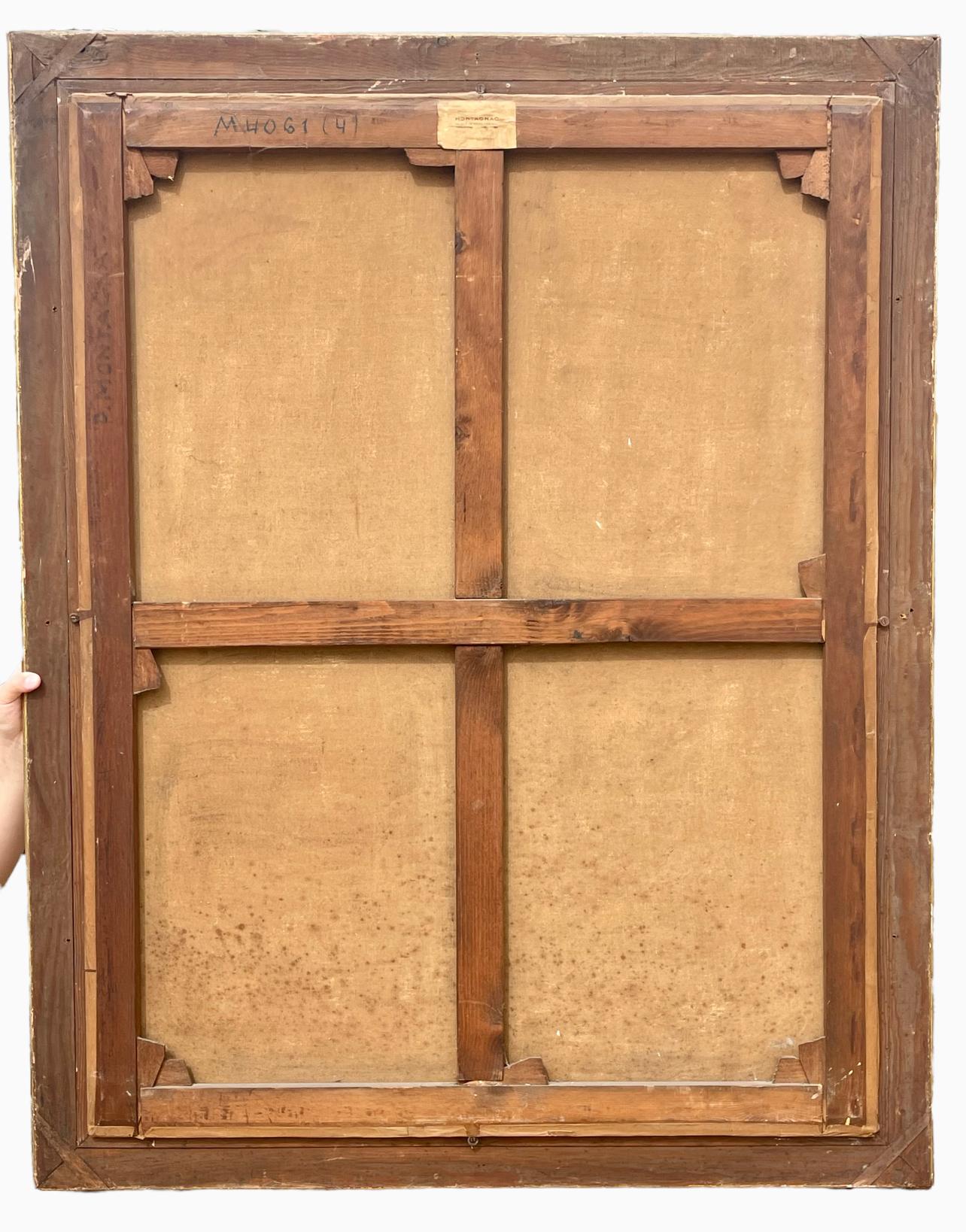 MONTAGNAC – Blumenstrauß, Öl auf Leinwand – XX. Jahrhundert im Angebot 7