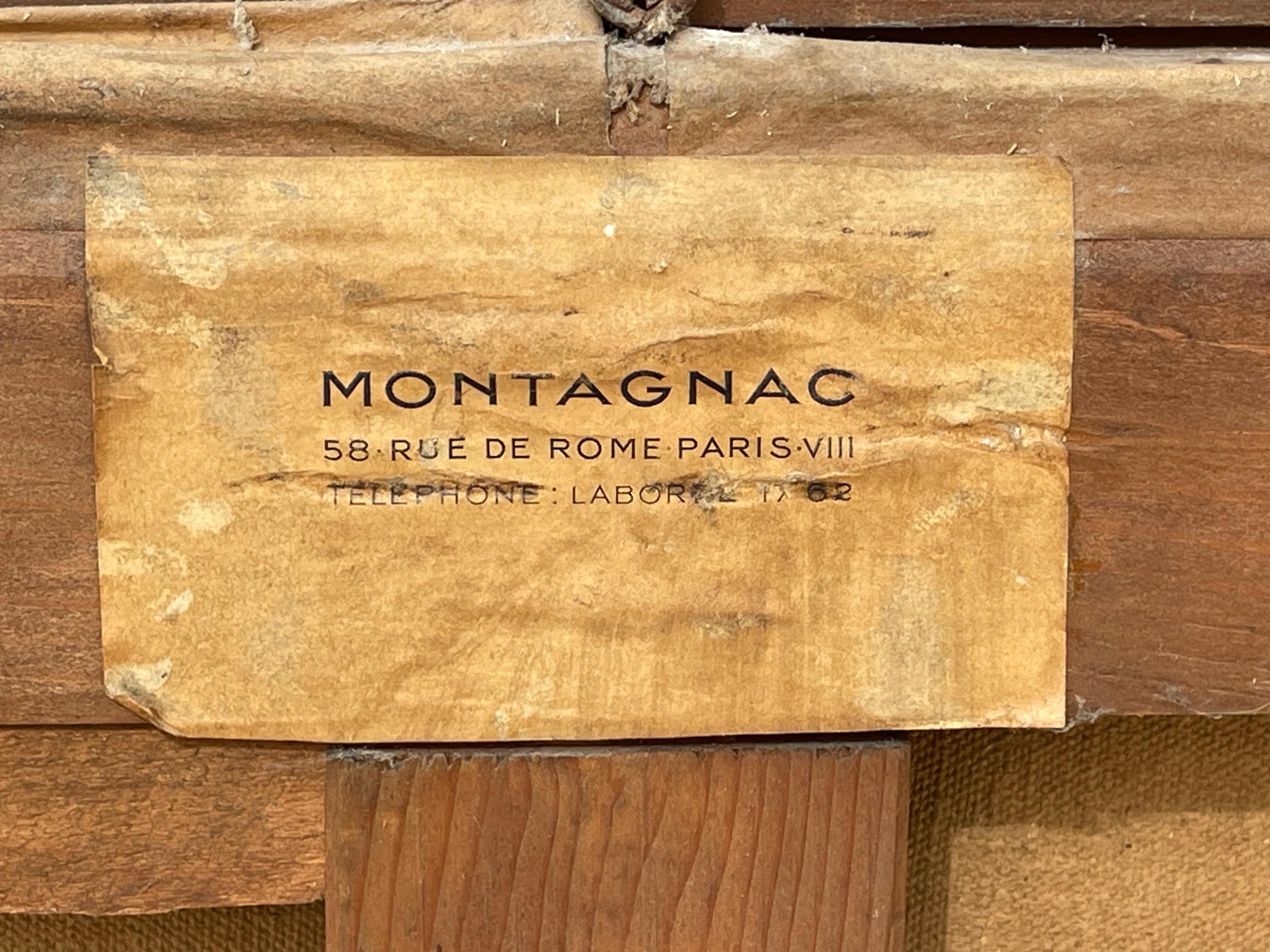 MONTAGNAC – Blumenstrauß, Öl auf Leinwand – XX. Jahrhundert im Angebot 8