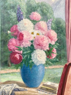MONTAGNAC - Bouquet of Flowers, Oil on Canvas - XXth century