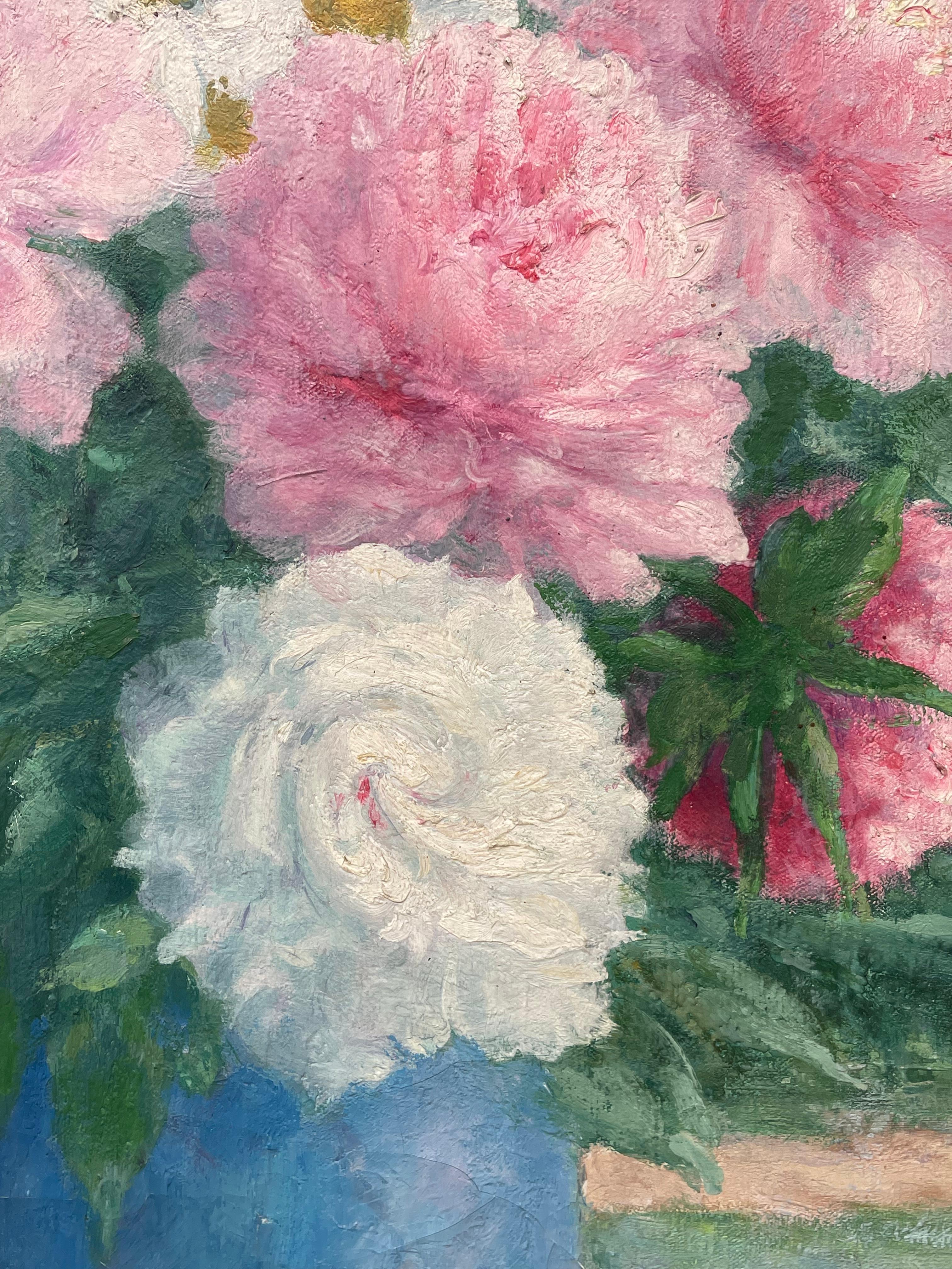 MONTAGNAC – Blumenstrauß, Öl auf Leinwand – XX. Jahrhundert im Angebot 2