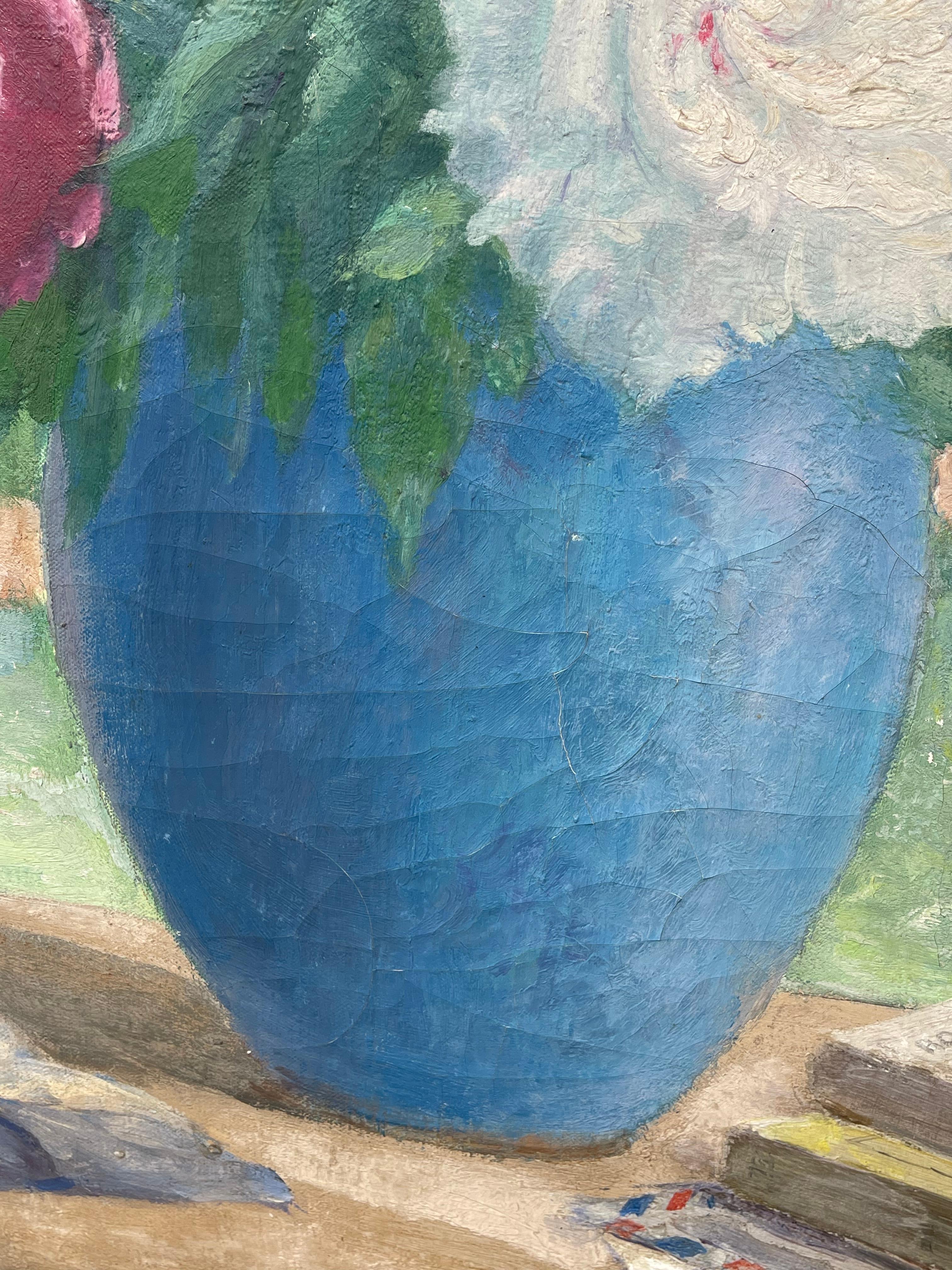 MONTAGNAC – Blumenstrauß, Öl auf Leinwand – XX. Jahrhundert im Angebot 3