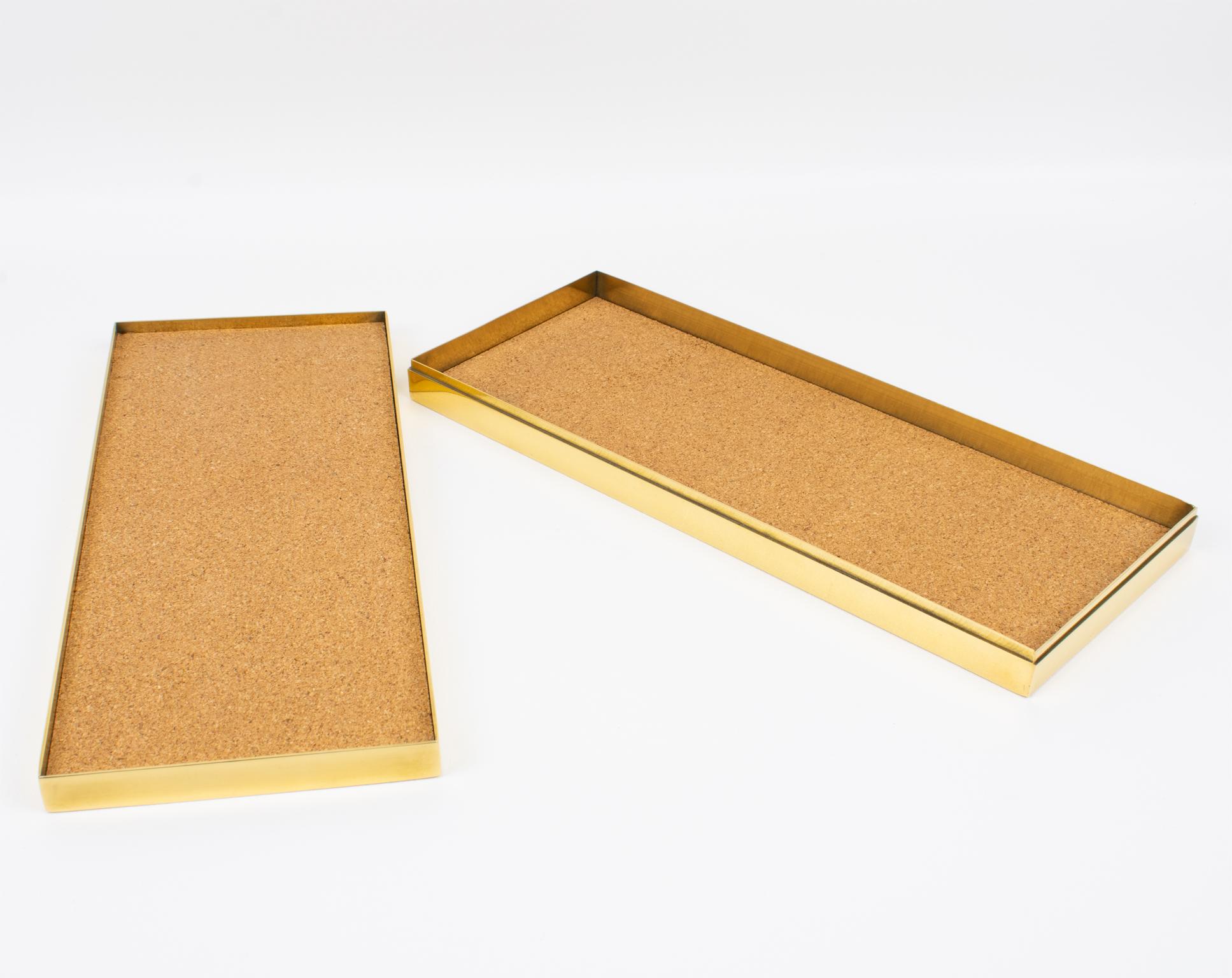 Caja de marquetería y latón dorado Montagnani, Italia circa 1970 en Bueno estado para la venta en Atlanta, GA