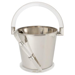 Montagnani Firenze Cubitera Modernista Memphis Cromada y Lucite