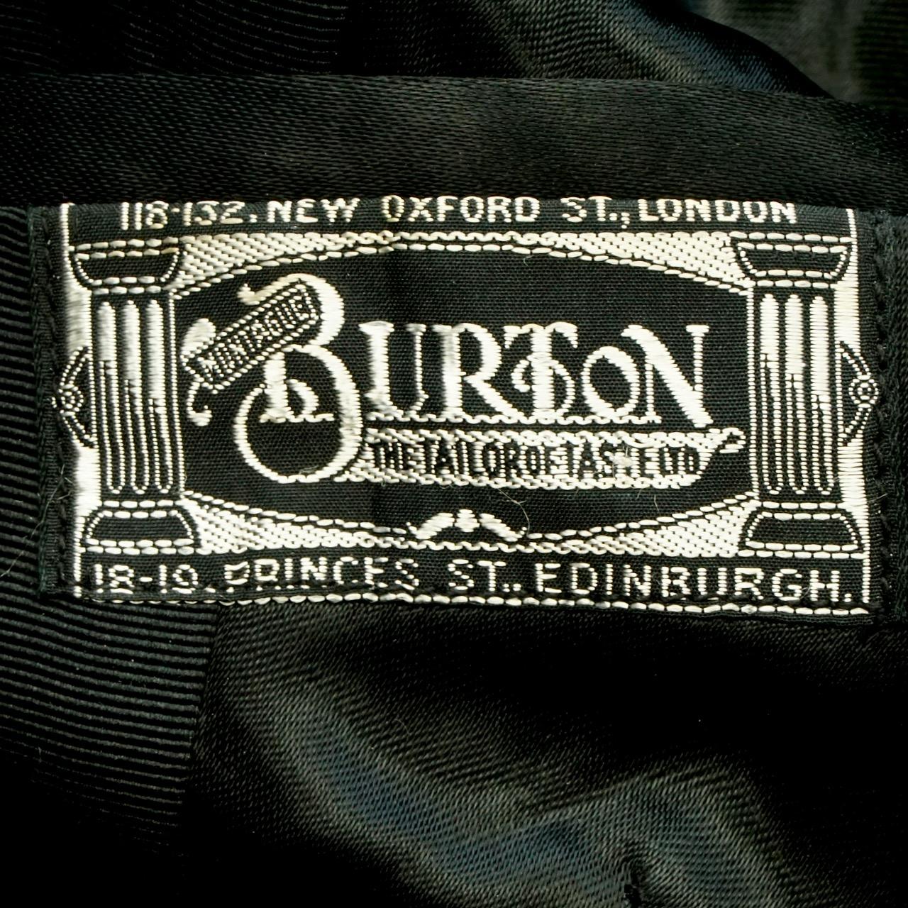 Queue de pie noire de soirée en laine et soie de Burton circa 1940s en vente 2