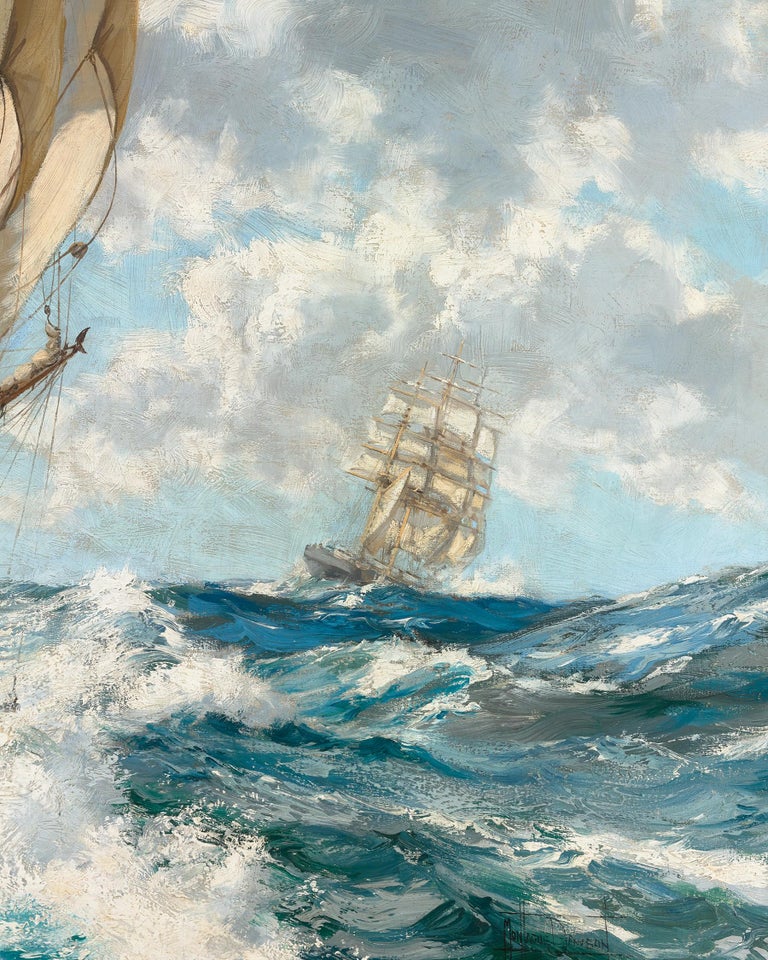 Montague Dawson Eight Bells by Montague Dawson at 1stDibs
