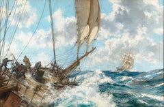 Eight Bells by Montague Dawson