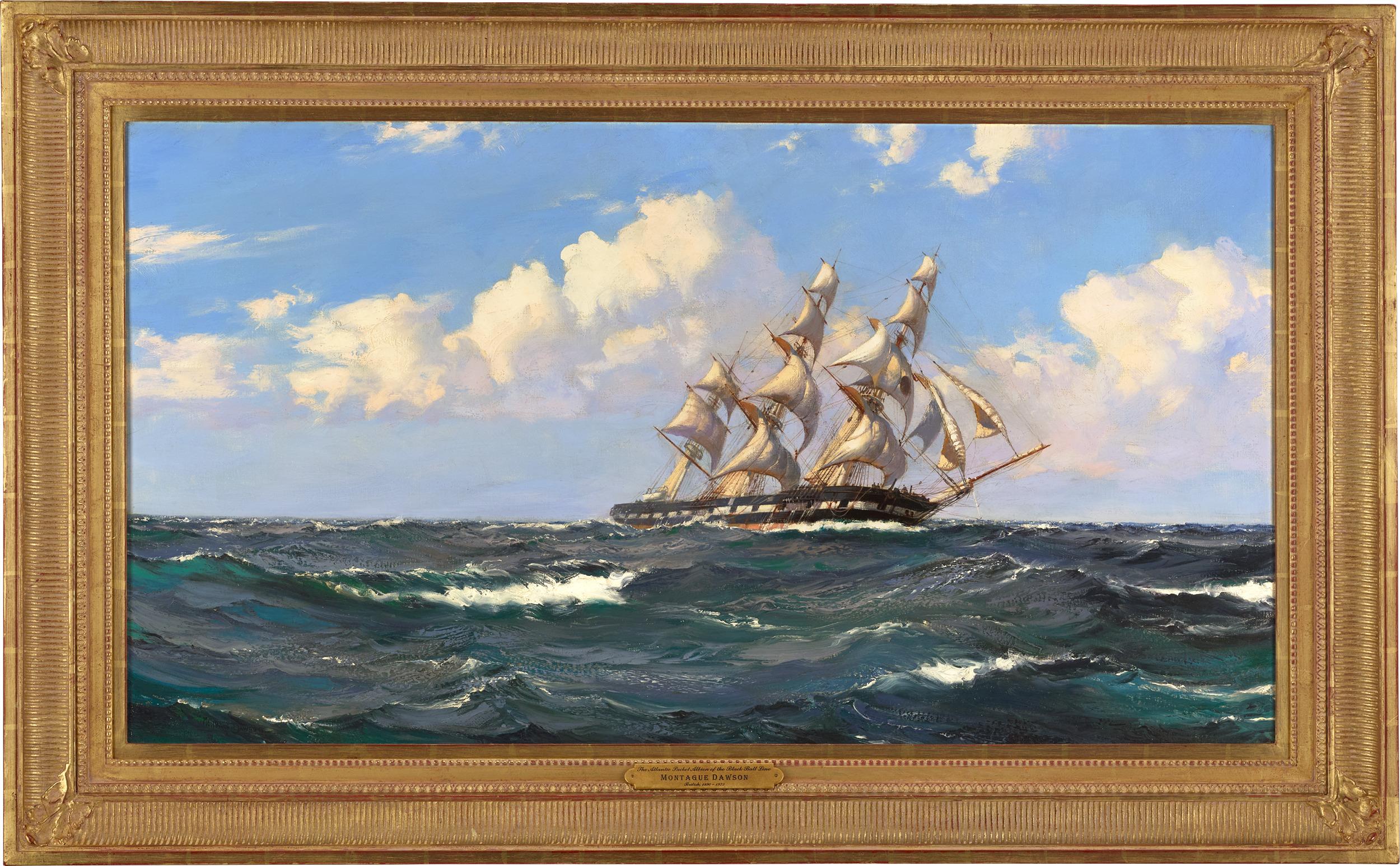 L'Atlantic Packet Albion de la Black Ball Line par Montague Dawson en vente 1