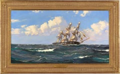 The Atlantic Packet Albion of the Black Ball Line by Montague Dawson