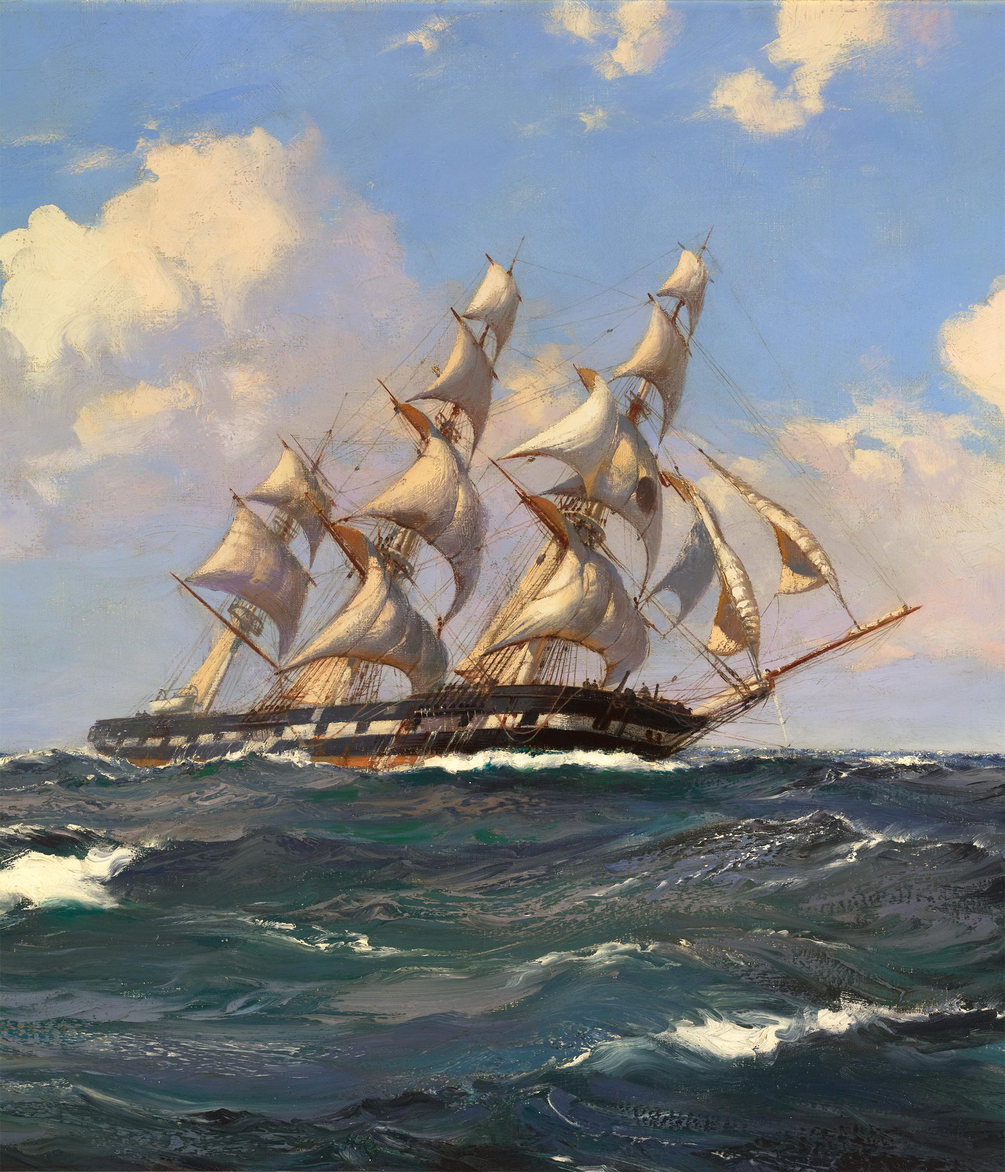 L'Atlantic Packet Albion de la Black Ball Line par Montague Dawson en vente 2