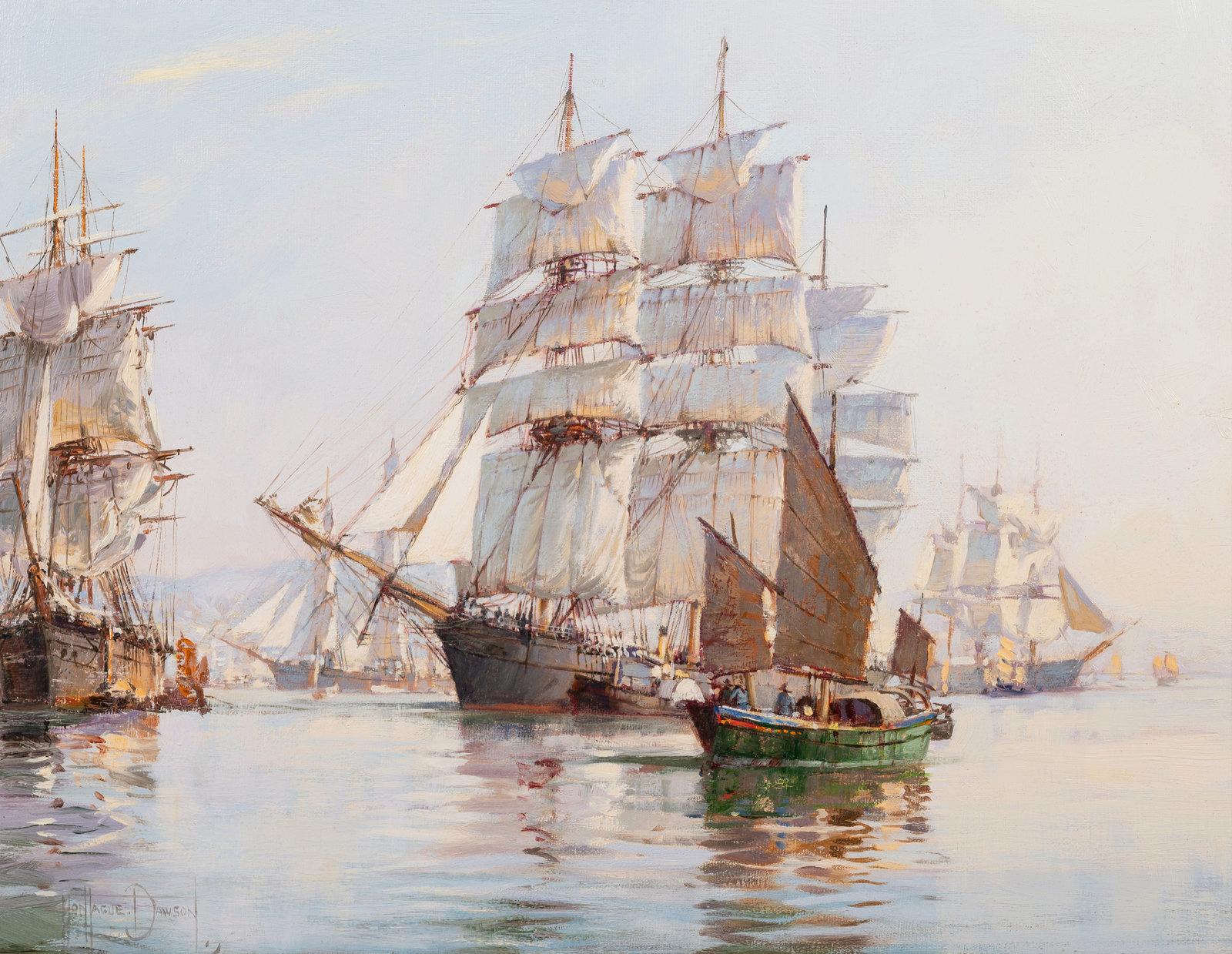 The China Clippers - 'Foochow' - Painting by Montague Dawson