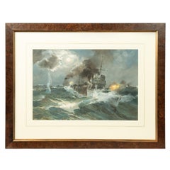 Montague Dawson: A Moonlight Scrap