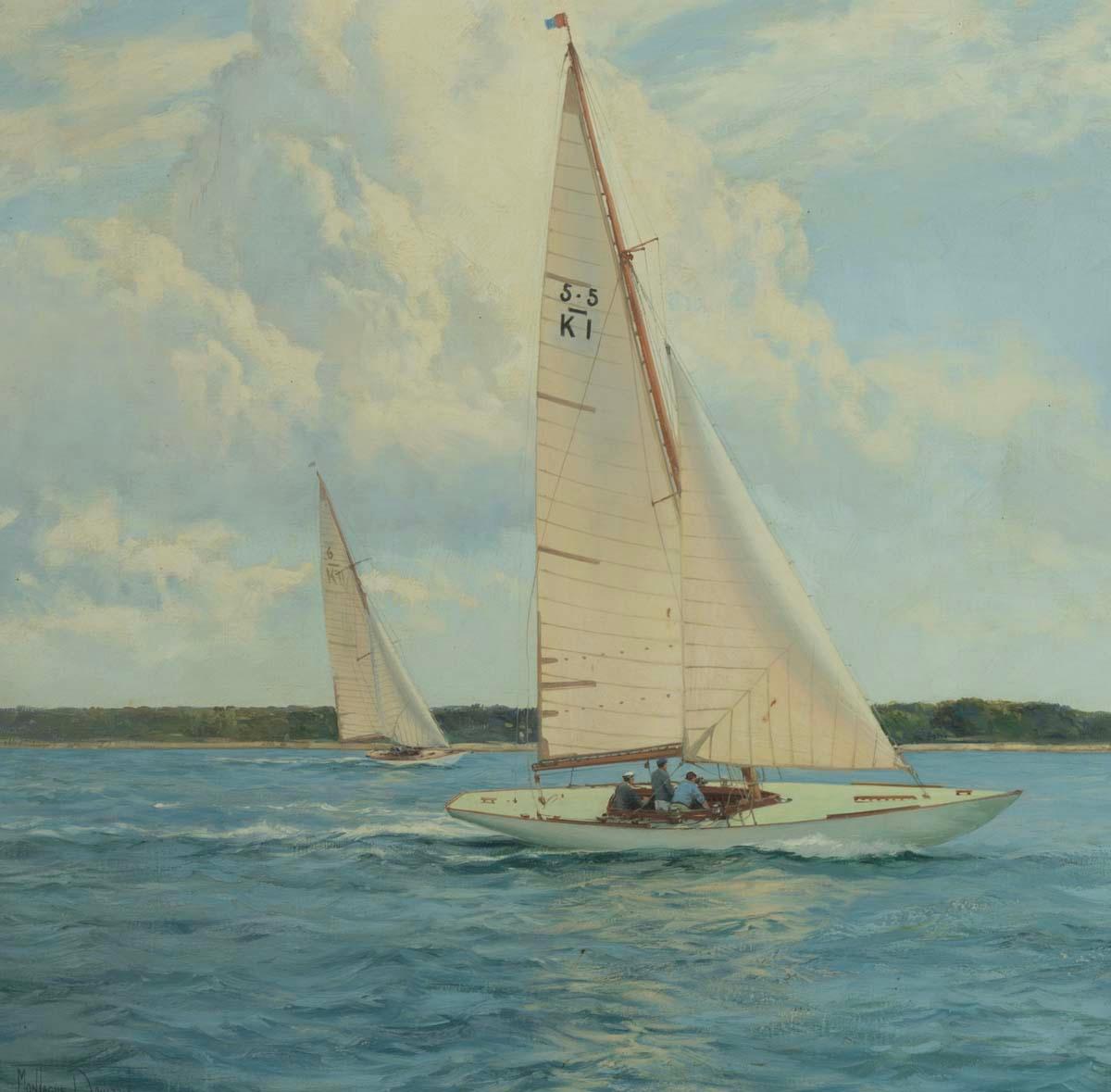 Montague Dawson: Gliding Along, The Deb, circa 1949 Europeo en venta