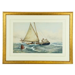 Montague Dawson: Taking in the Jib