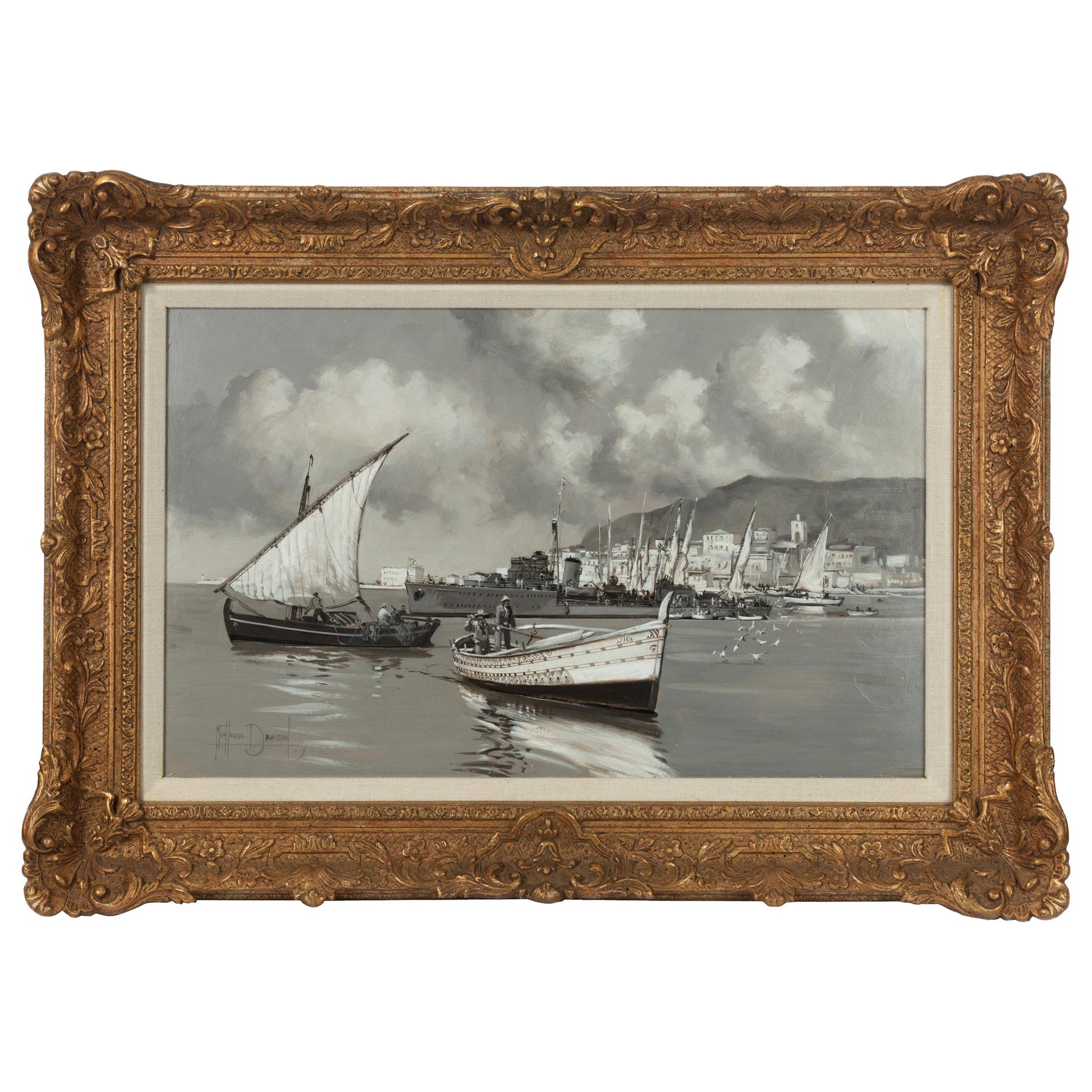 Montague J Dawson, ‘Valetta Harbour’