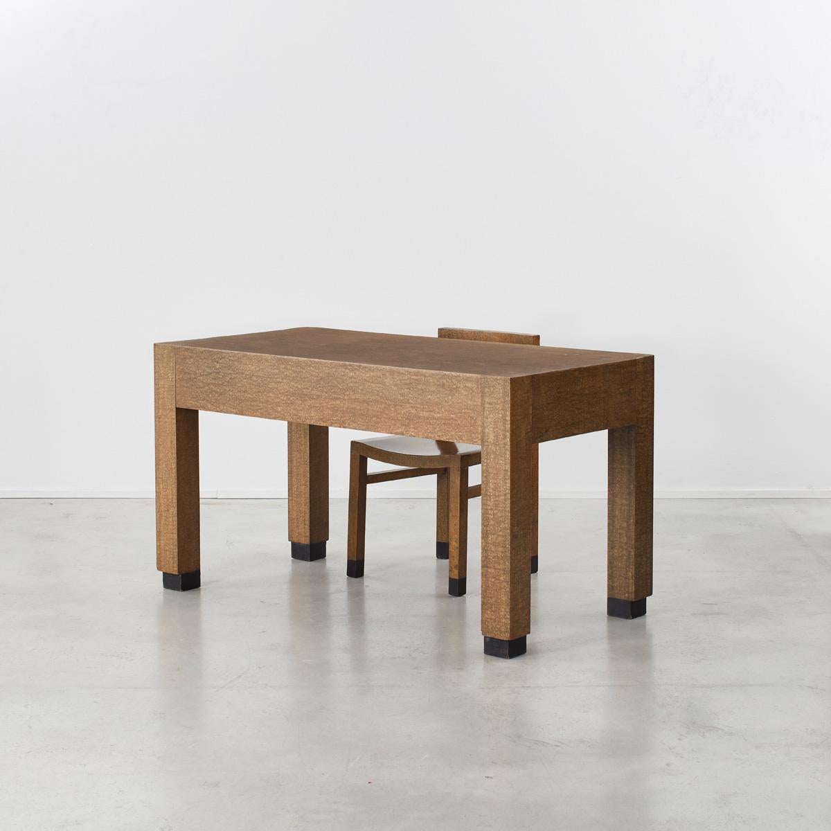 Laqué Bureau et chaise Montalcini & Pagano pour Cartiere Giacomo Bosso, Italie, 1929 en vente