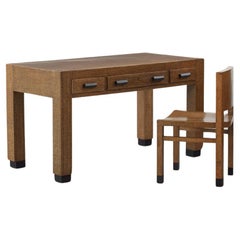 Montalcini & Pagano desk and chair for Cartiere Giacomo Bosso - Italy, 1929