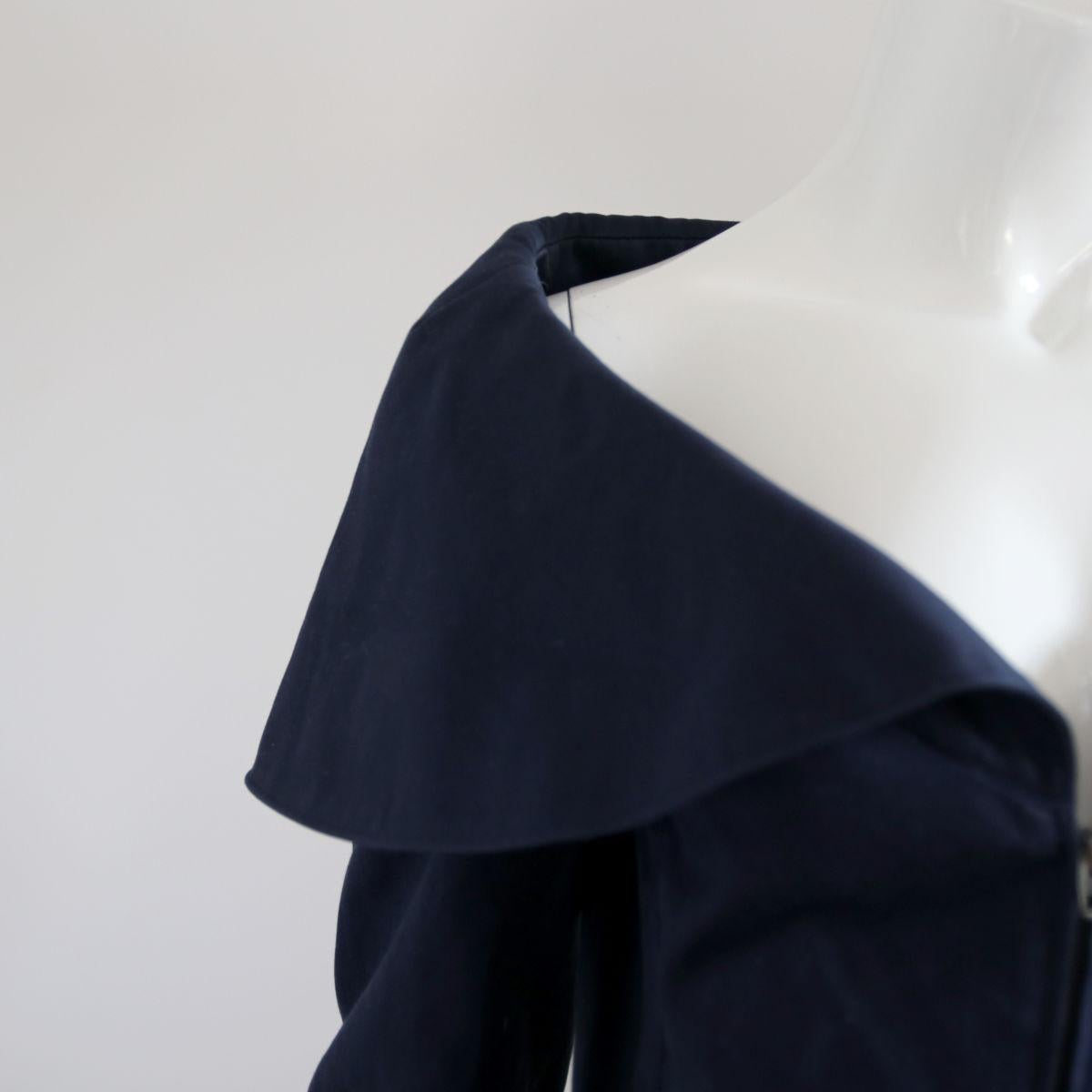 MONTANA 1990s Dark Blue Jacket With Wide Neckline from Claude Montana 2