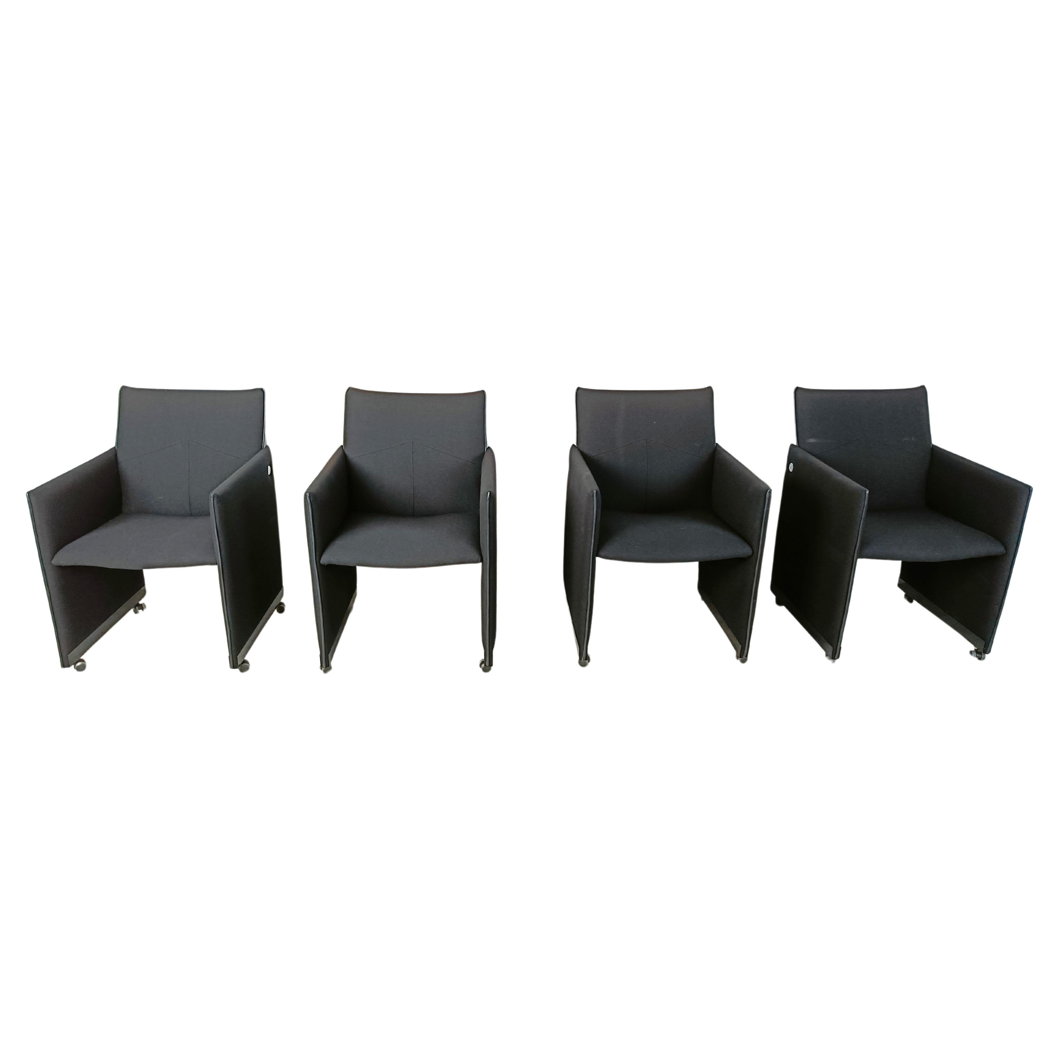 Montana armchairs by Geoffrey Harcourt for Artifort, 1990s - set of 4 For Sale