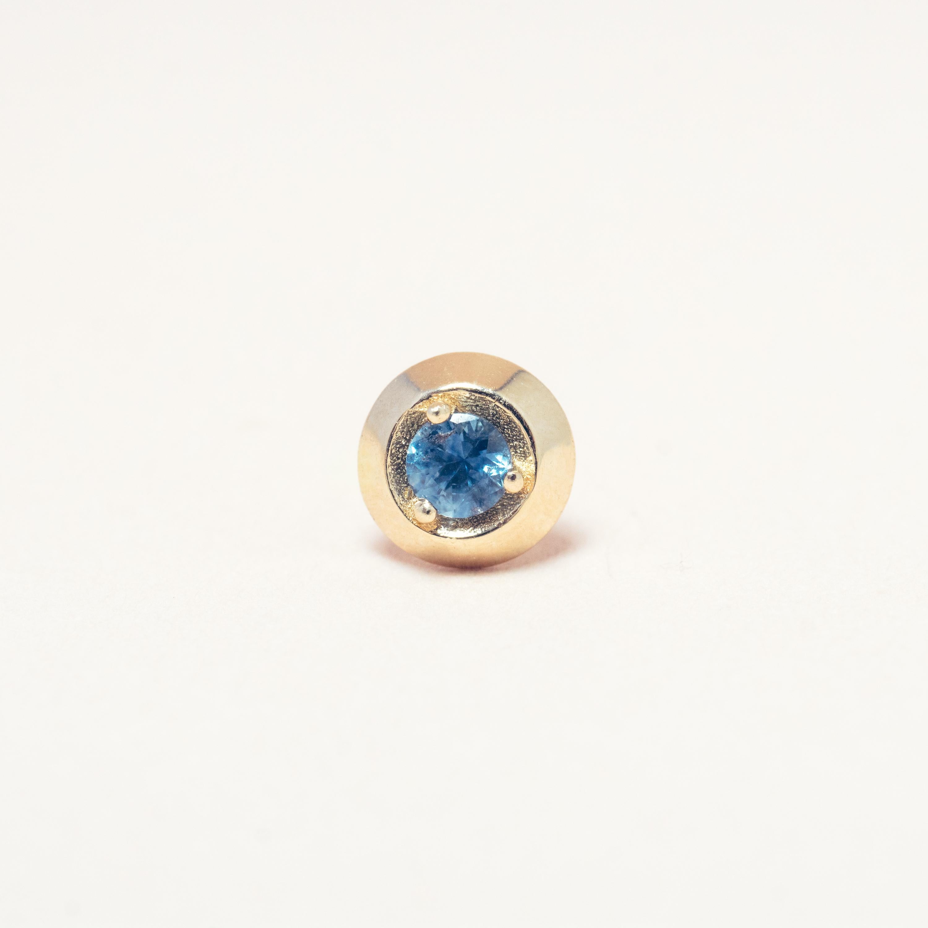 The Formation Studs are the building blocks of the Transformation series, faceted staples constructed to enhance the stone at its center. 

DETAILS
· 3mm Montana Blue Sapphire
· Solid 14k Gold 
· Handmade in Los Angeles 
· Sold as a pair

Delivery:
