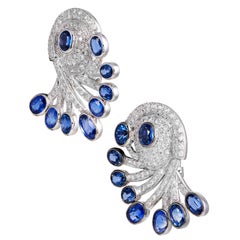 Montana Blue Sapphires Diamonds 18k Gold