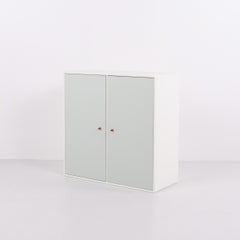 Montana Cabinet Module Model 1118 with Mint Green Doors and Brown Handles