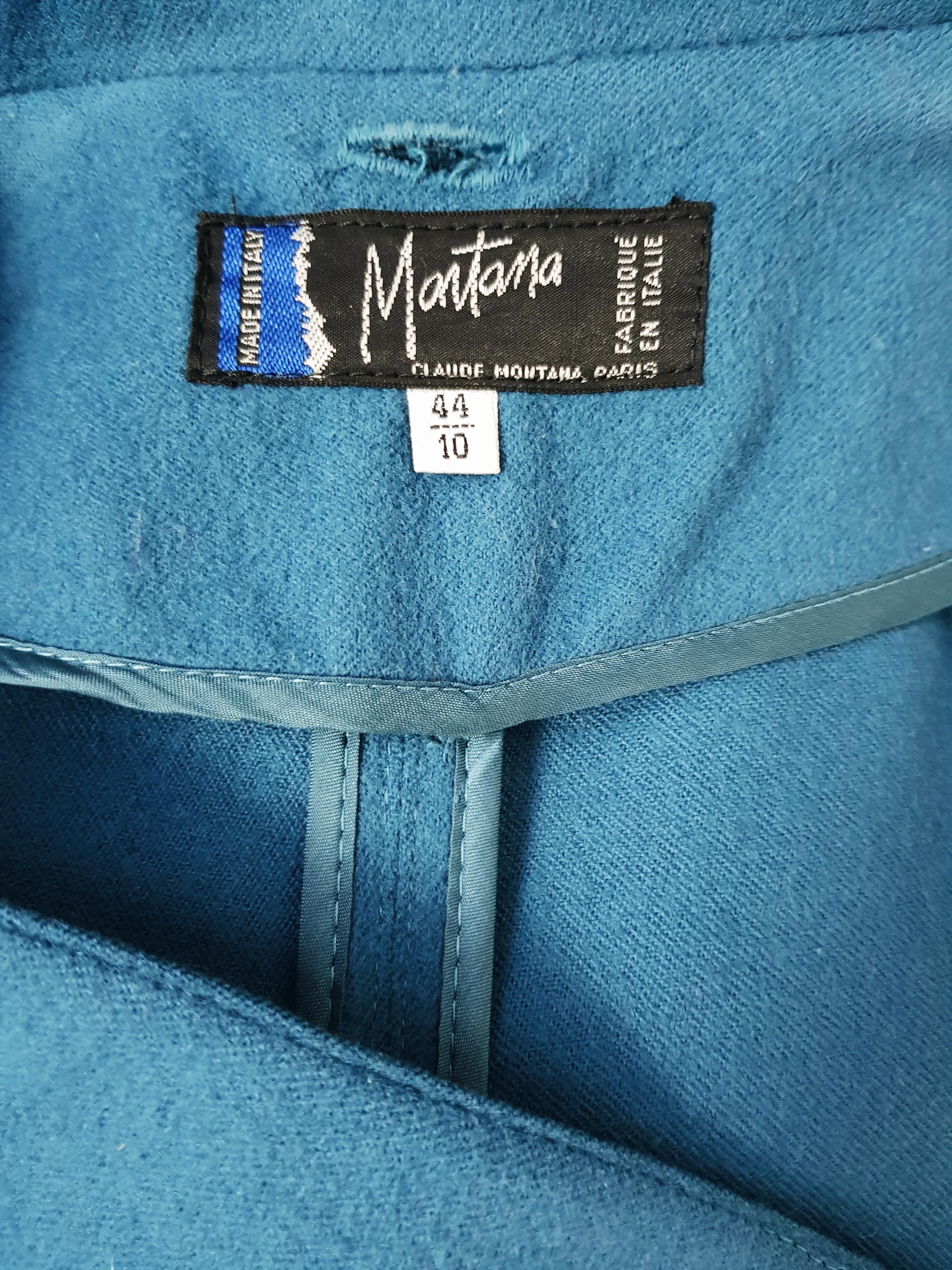 MONTANA FW 1989 oversized cashmere drapé coat In Good Condition For Sale In Genève, CH