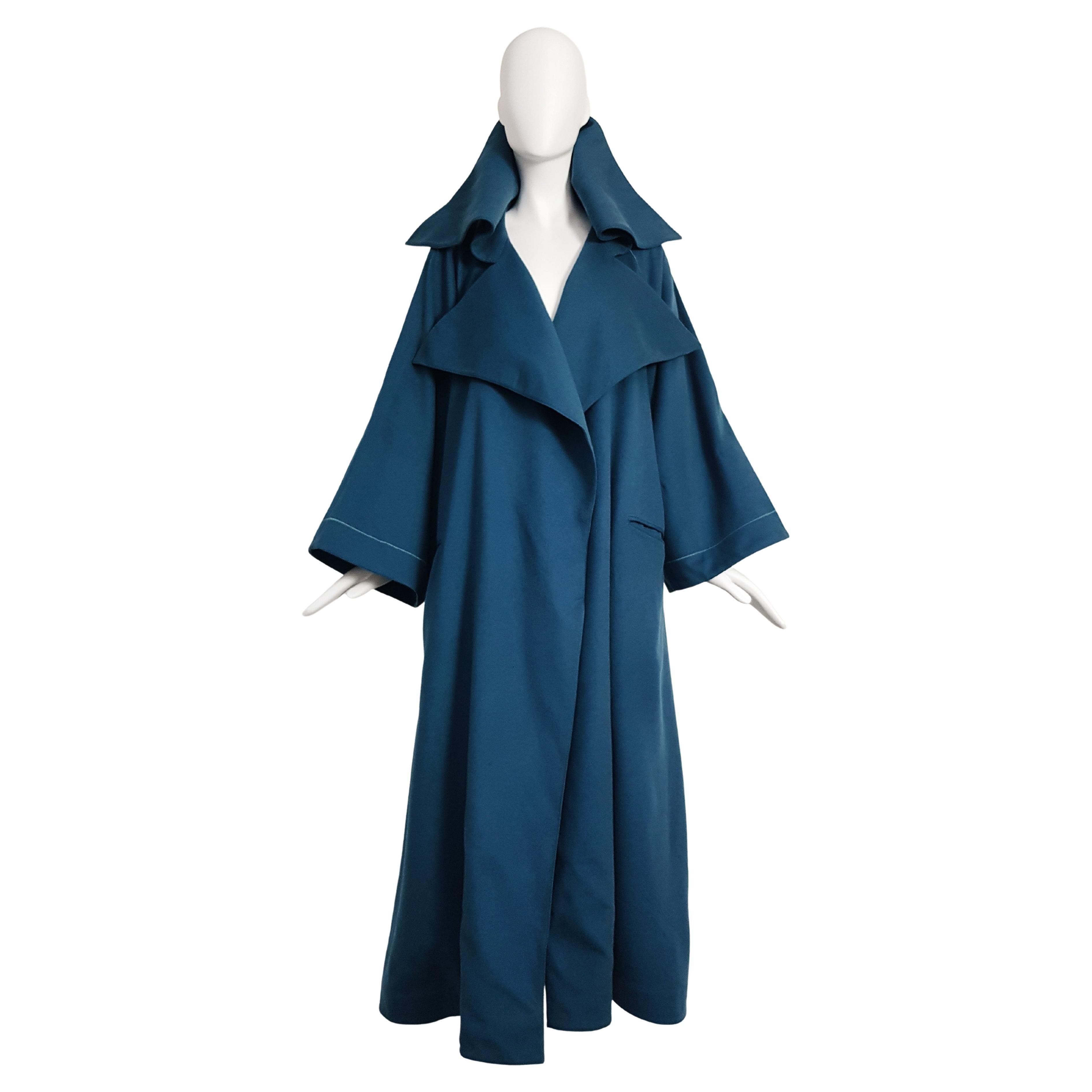 MONTANA FW 1989 oversized cashmere drapé coat For Sale