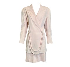 Montana Powder Pink Suit Ensemble with Hardware Drape, 1980s