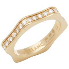 Montblanc 18 Karat Yellow Gold 4810 Full Diamond Eternity Ring