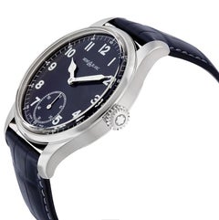 Montblanc 1858 Blue Dial Blue Leather Men's Watch 2303