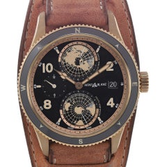 Montblanc 1858 Geosphere GMT Limited Bronze Black Dial Automatic Watch MB117840