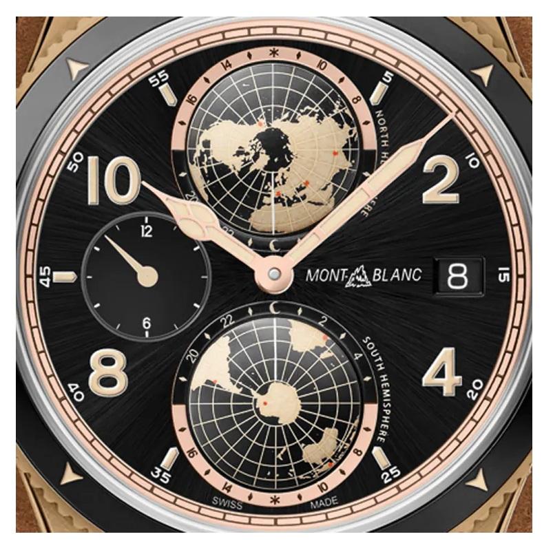 Movement Type
Automatic, self-winding
Calibre
MB 29.25
Power Reserve
42 hour
Frequency
28800/h, 4 Hz, 26 Jewels
Balance Spring
Flat hairspring
Complications
Indications
Hours, Minutes, second time zone, hand-type date
Case
Material
bronze
Dial
Black