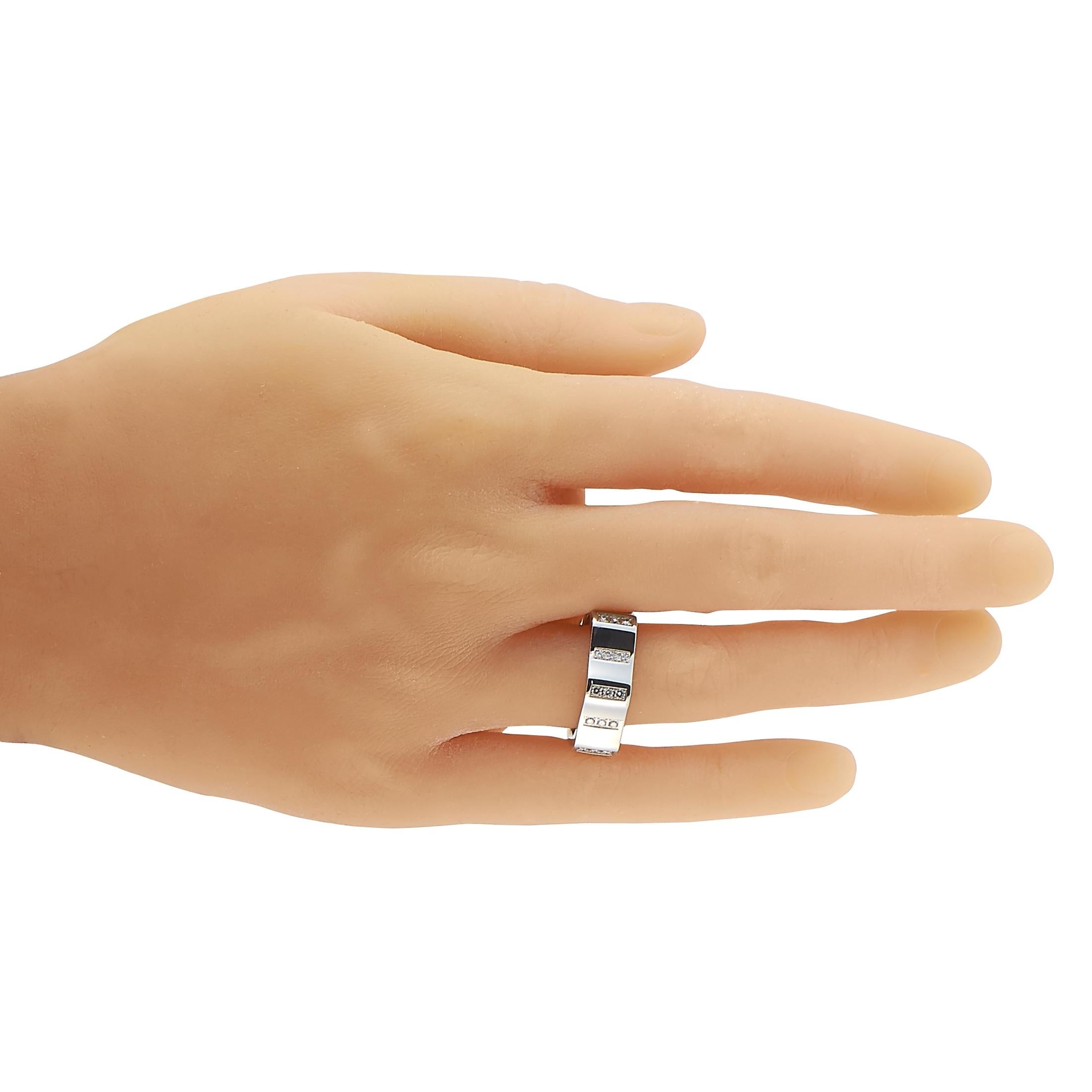 Anillo Montblanc de oro blanco de 18 quilates con 0 60 quilates de diamantes en venta en 1stDibs anillo montblanc hombre anillo montblanc mujer anillos montblanc