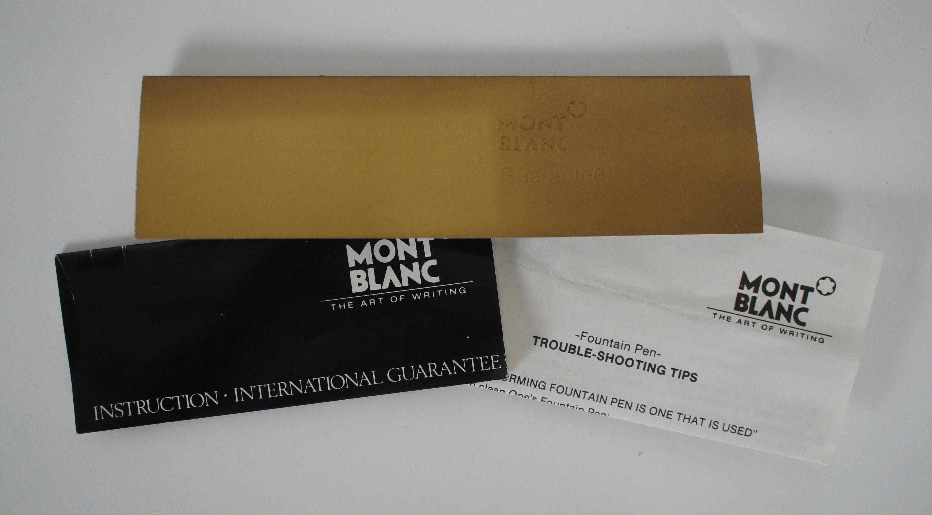Montblanc 221 3 Piece Fountain Pen Mechanical Pencil Set 14K Gold Case 585 Vtg 4