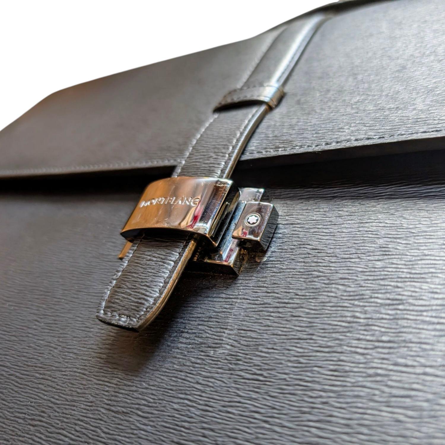 Montblanc 4810 Westside Double Gusset Calfskin Briefcase im Angebot 6