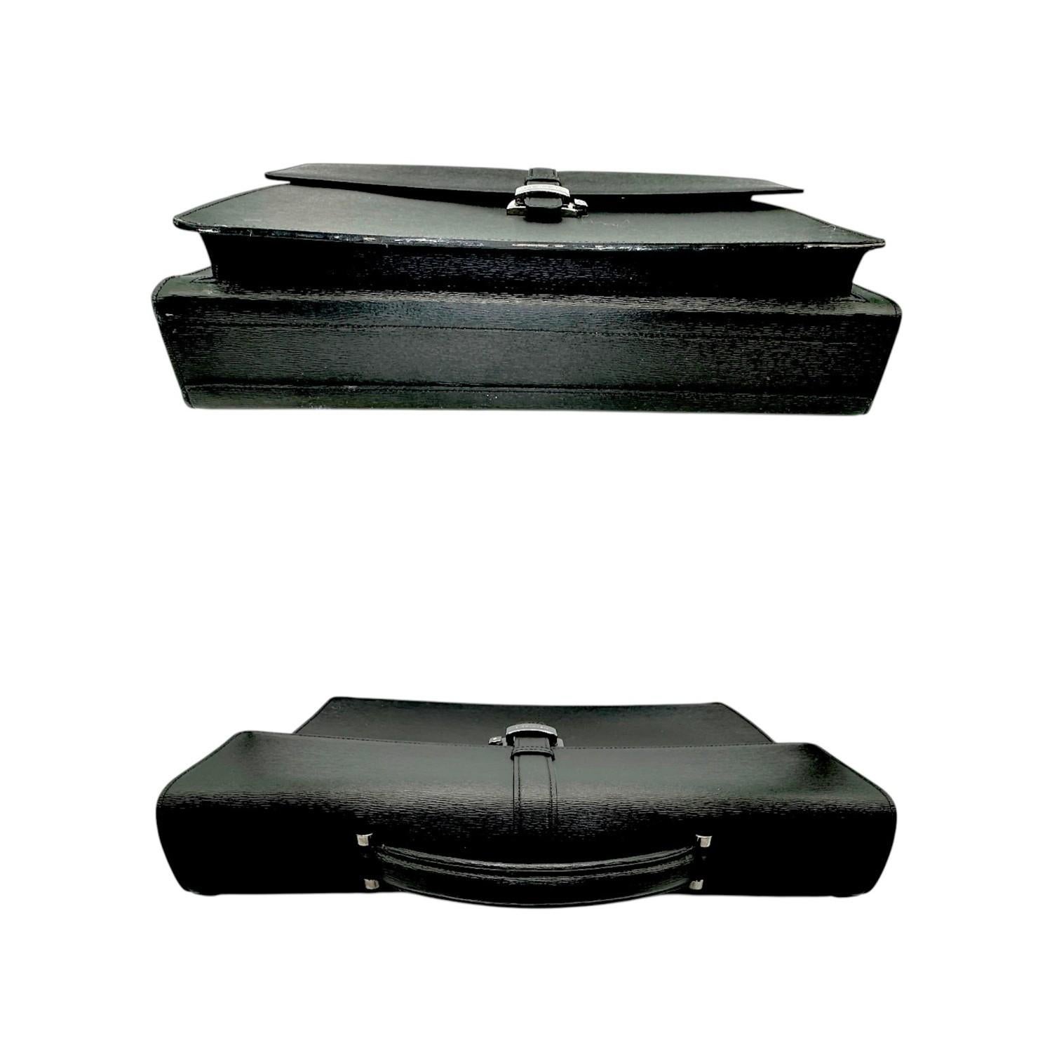 Montblanc 4810 Westside Double Gusset Calfskin Briefcase (Schwarz) im Angebot