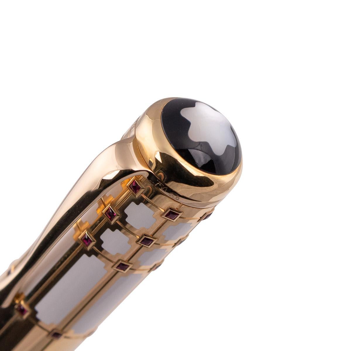 Montblanc 5/10 Limited Edition Max Reinhardt Ruby Fountain Pen, 2003 In Excellent Condition In London, London