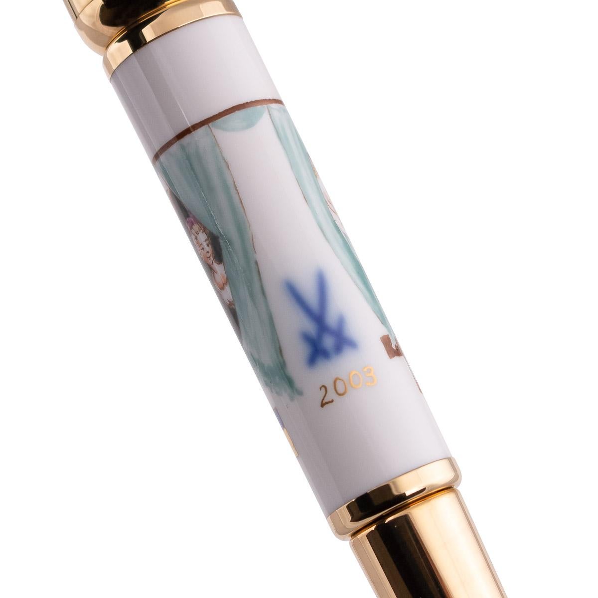 Montblanc 5/10 Limited Edition Max Reinhardt Sapphire Fountain Pen, 2003 For Sale 6