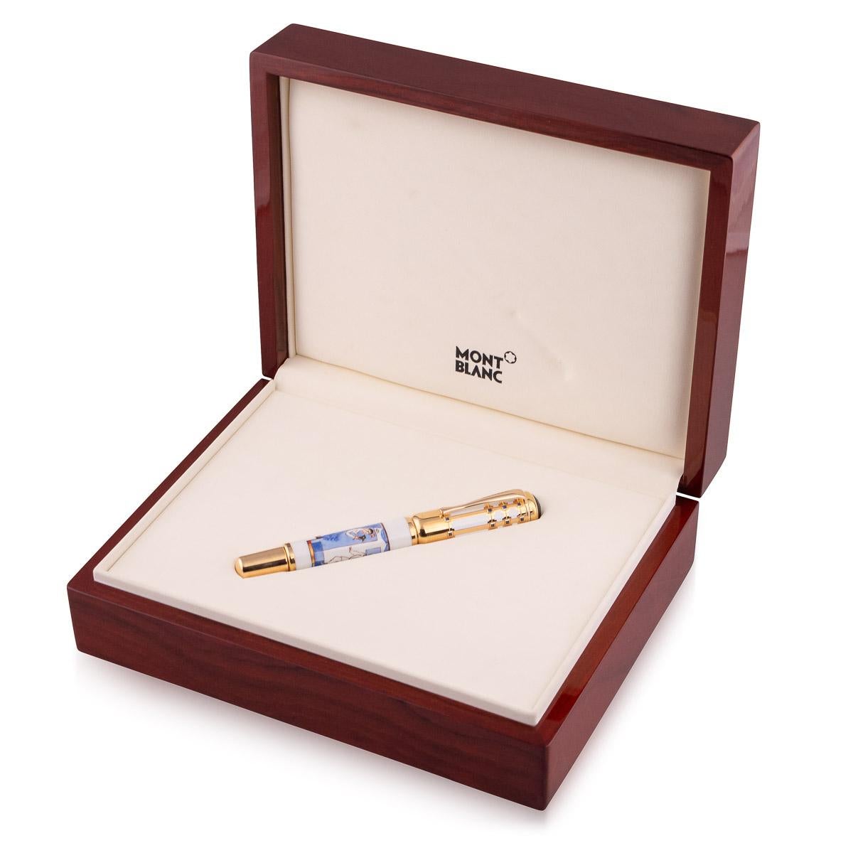 Montblanc 5/10 Limited Edition Max Reinhardt Sapphire Fountain Pen, 2003 For Sale 11